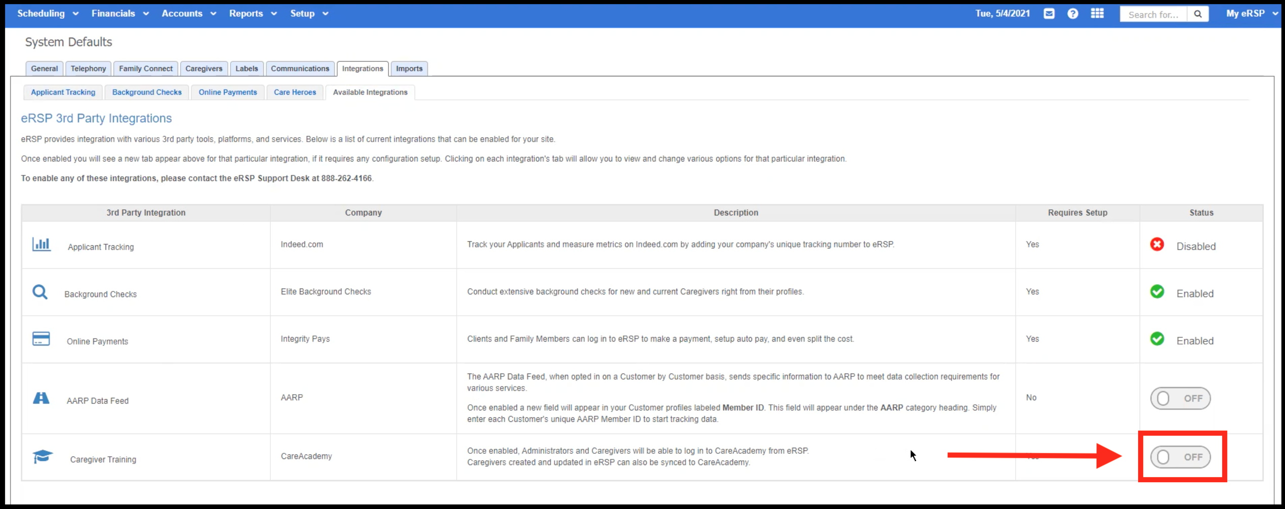 4._eRSP_Admin_Available_Integrations_Selected.png