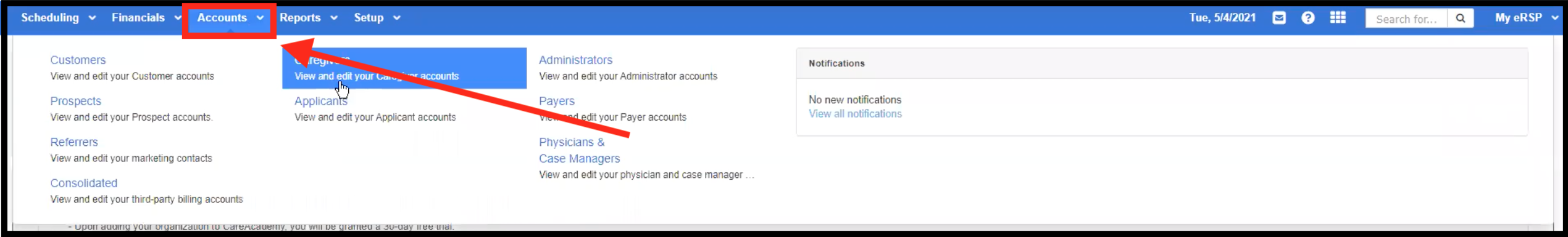 15A._eRSP_Admin_Menu_to_Caregivers.png